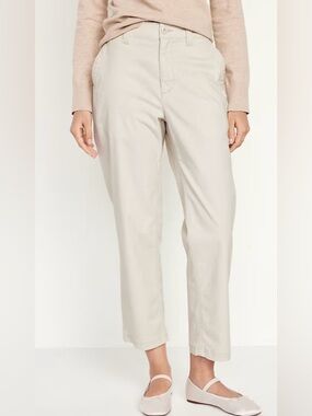 Old  Navy High-Waisted OGC Chino Tapered Straight Pants light tan size XS